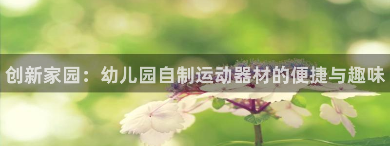 凯捷体育娱乐平台：创新家园：幼儿园自制运动器材的便捷